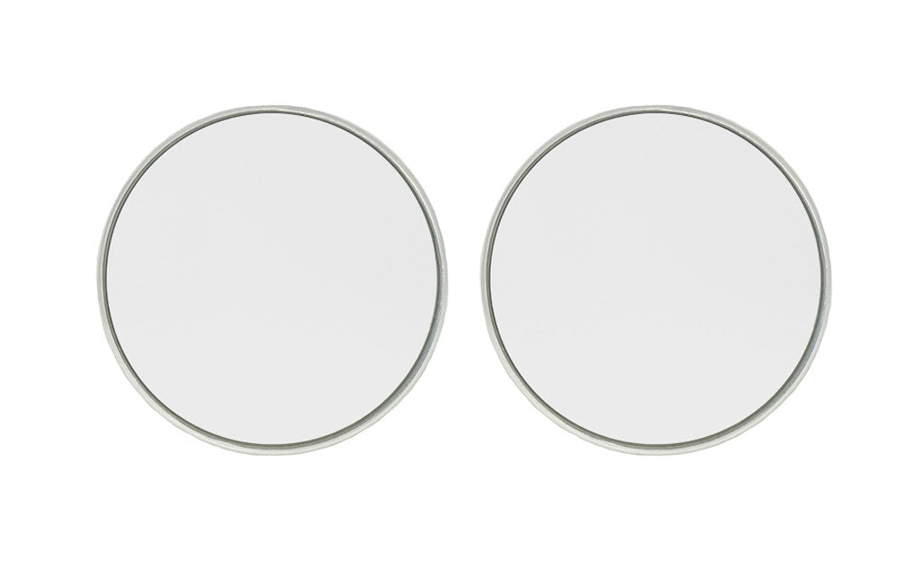 3 inch blind spot mirror silver frame