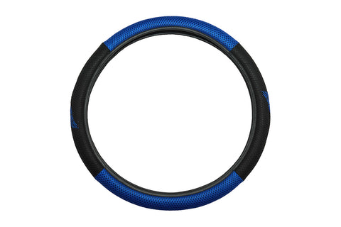 Eagle Mesh Steering Wheel Cover in Blue and Black