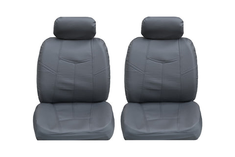 Bonded Leather Seat Cover in Gray