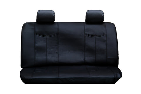 Bonded Leather Covers for Rear Seat Car in Black