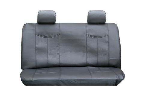 Bonded Leather Covers for Rear Seat Car in Gray