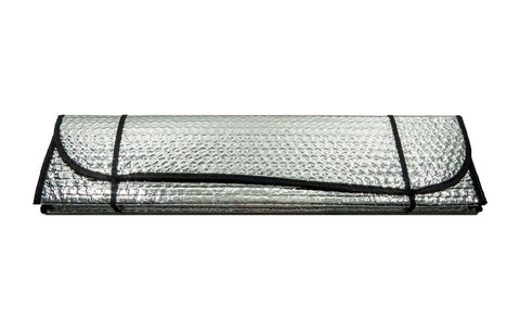Reversible Reflective Windshield Sun Shade in Silver