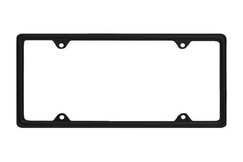 black slim plain minimal license plate frame