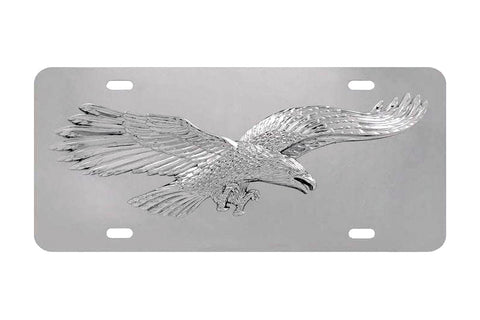 Eagle Stainless Steel License Plate