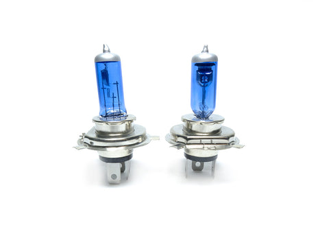 Xenon Super White H4 Headlight Bulb 2 Pack