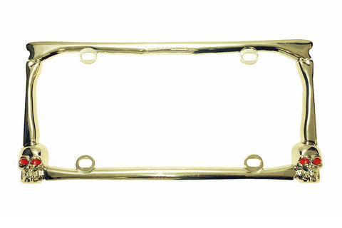 Skull Bones License Plate Frame
