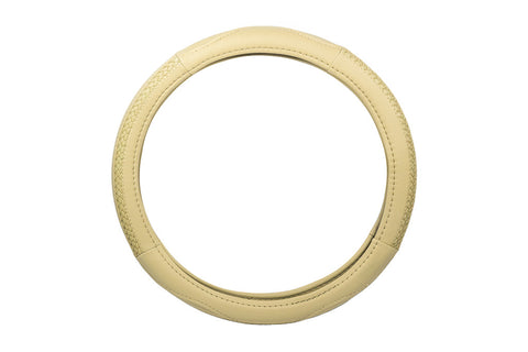 Braided Steering Wheel Cover in Beige