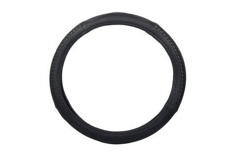Braided Steering Wheel Cover in Black